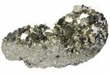 Cubic Pyrite, Sphalerite & Quartz Crystal Association - Peru #133015-3